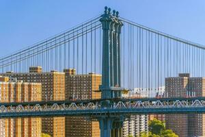 Manhattan brug, stadsgezicht van nieuw york stad in de Verenigde staten van Amerika foto