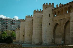 aljaferia paleis in Zaragoza, Spanje foto