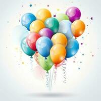 geïllustreerd kleurrijk ballonnen foto