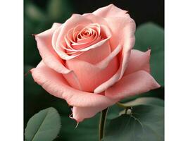 roze roos afbeelding..ai gegenereerd foto