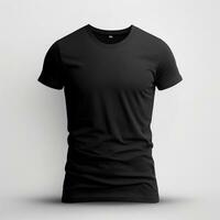 vrij foto overhemd mockup concept met duidelijk kleding kleurrijk t-shirts mockup met kopiëren ruimte genereren ai