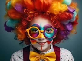 creatief partij clown kind foto