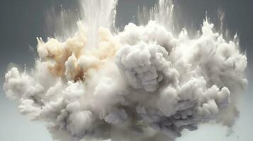 doordringend natuur wolk rook en poeder explosie foto