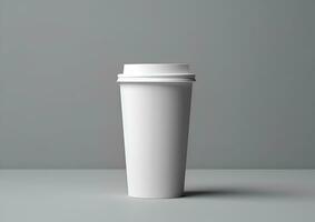 koffie papier kop mockup blanco koffie papier mok bespotten omhoog Hoes foto