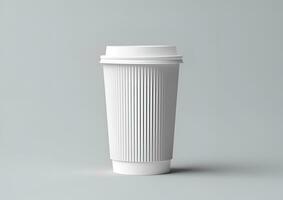 koffie papier kop mockup blanco koffie papier mok bespotten omhoog Hoes foto