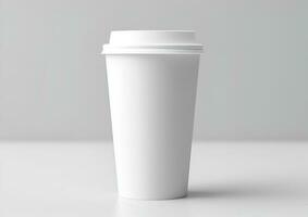 koffie papier kop mockup blanco koffie papier mok bespotten omhoog Hoes foto