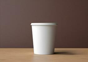 koffie papier kop mockup - blanco koffie mok bespotten omhoog Hoes foto