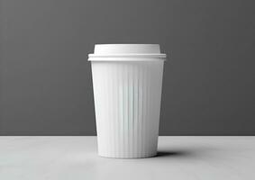 koffie papier kop mockup - blanco koffie mok bespotten omhoog Hoes foto