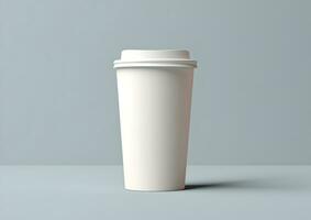 koffie papier kop mockup - blanco koffie mok bespotten omhoog Hoes foto