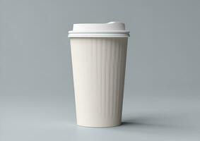 koffie papier kop mockup - blanco koffie mok bespotten omhoog Hoes foto