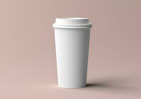 koffie papier kop mockup - blanco koffie mok bespotten omhoog Hoes foto