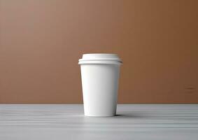 koffie papier kop mockup - blanco koffie mok bespotten omhoog Hoes foto