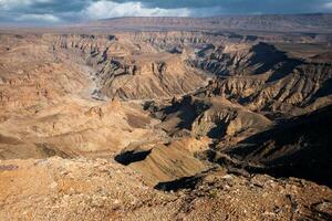 de vis rivier- Ravijn in Namibië foto