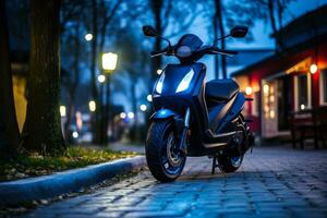 elektro scooter verhuur generatief ai foto