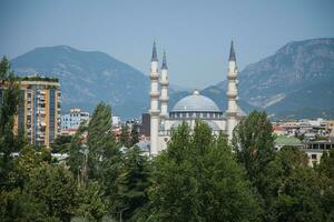 namazgah moskee in tirana, Albanië foto