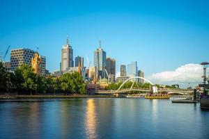 skyline van melbourne, victoria, australië foto