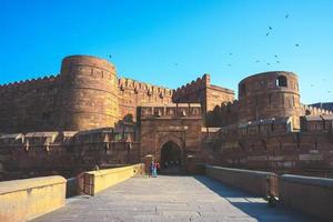 lahore of amar singh poort van agra fort in india foto