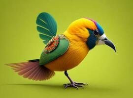 origineel ai gegenereerd artwork kleinvleugelig sunbird foto