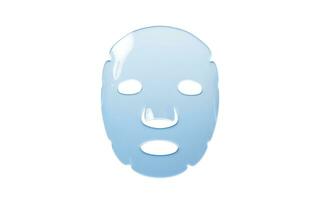 gelaats masker met huid zorg Product concept, 3d weergave. foto