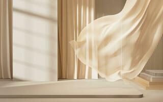 abstract geometrie interieur achtergrond, 3d weergave. foto