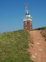 de eiland van Helgoland in de noorden zee foto