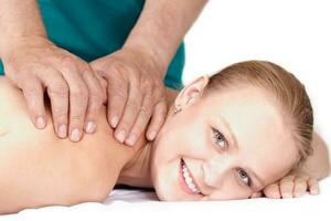 seance van medisch massage. foto