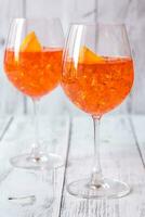 glas aperol spritz cocktail foto