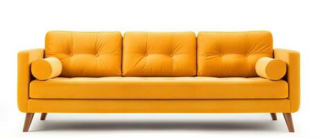 wit achtergrond sofa met knipsel pad foto