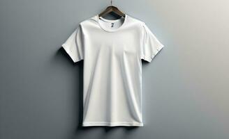 t-shirts mockup met tekst ruimte Aan colrful achtergrond hd ai foto