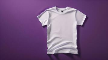 t-shirts mockup met tekst ruimte Aan colrful achtergrond hd ai foto