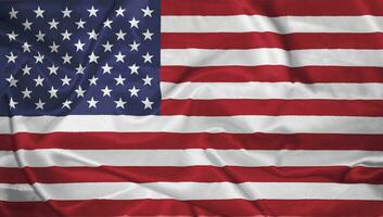 Verenigde staten van Amerika vlag satijn structuur foto
