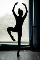 ballerina silhouet dansen foto