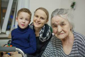 drie generaties - familie foto