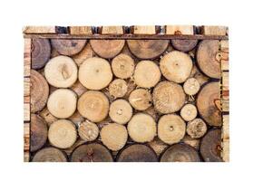 doos plein hout log bruin bedekking patroon foto