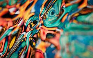 abstract helling vloeistof, 3d weergave. foto