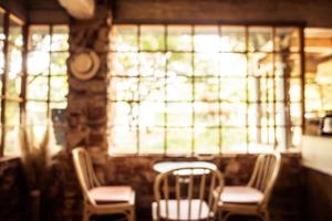 abstracte onscherpte en onscherpe coffeeshop café en restaurant foto