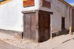 san pedro de atacama straten populair reizen bestemming naar onderzoeken andean woestijn, meren en geisers foto