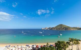 schilderachtige stranden, playas en hotels van cabo san lucas, los cabos, in hotelzone, zona hotelera foto