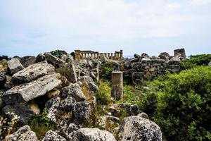 ruïnes in selinunte in sicilië, italië foto