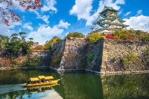 osaka kasteel in osaka, kansai, japan foto