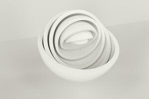 abstract ronde halfrond element achtergrond, 3d weergave. foto