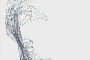 technologisch structuur lijnen met wit achtergrond, 3d weergave. foto