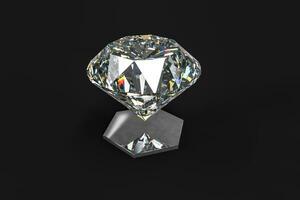 luxe diamant edelsteen, 3d renderen foto