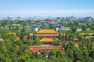 landschap van jingshan-park in beijing, china; foto