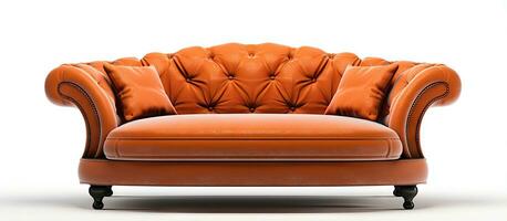 gedetailleerd sofa meubilair geïsoleerd Aan wit foto