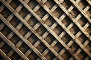 houten maas hek achtergrond en textuur, ai gegenereerd foto