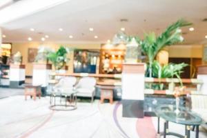 abstracte onscherpte en onscherpe luxe hotel en lobby interieur foto