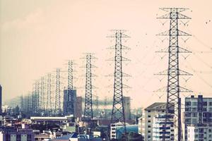 elektriciteit en hoogspanning foto