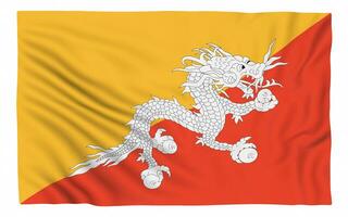 vlag van bhutan foto