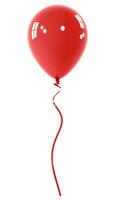 single rood ballon foto